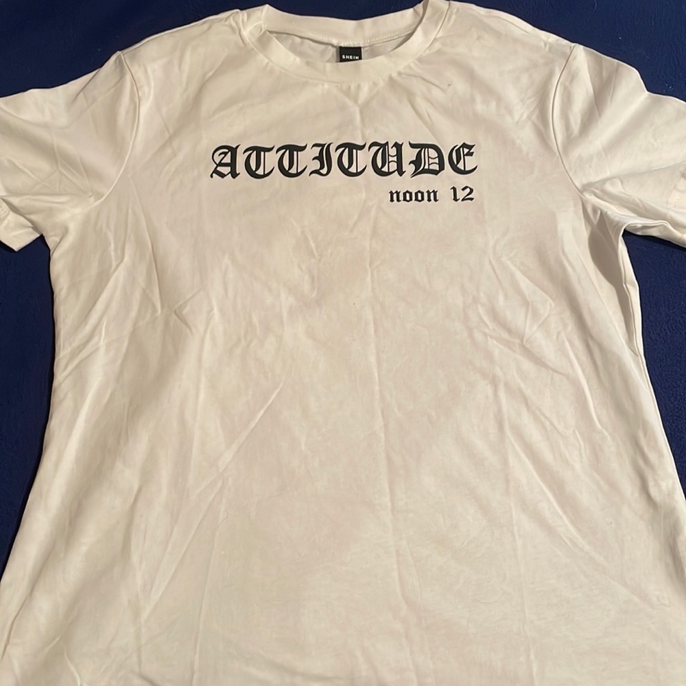 White Letter Graphic Tee